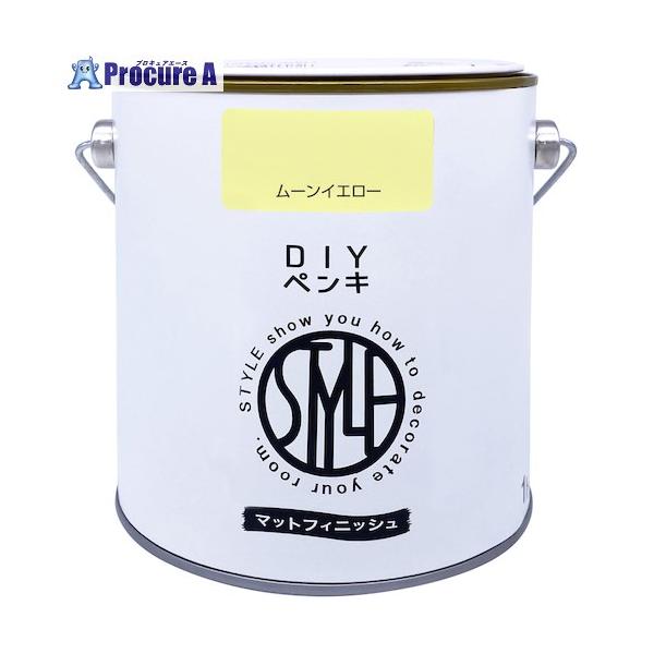 他サイト： ニッぺ DIYペンキ マットフィニッシュ ムーンイエロー 1kg  ■▼567-0090 4976124887420  1缶の商品画像