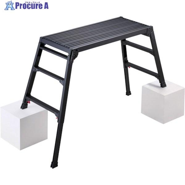 ●最大使用質量(kg)：100●天板高さ(m)：0.65〜0.96●天板寸法(mm)：1000×420●収納時寸法(mm)全長：1030●収納時寸法(mm)幅：540●収納時寸法(mm)厚さ：180●脚部伸縮ピッチ(mm)：6●Aマーク：対...