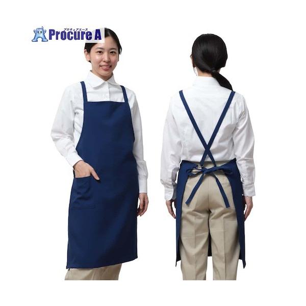 【送料都度見積】●色：花紺色●サイズ：F●タイプ：胸あてエプロン