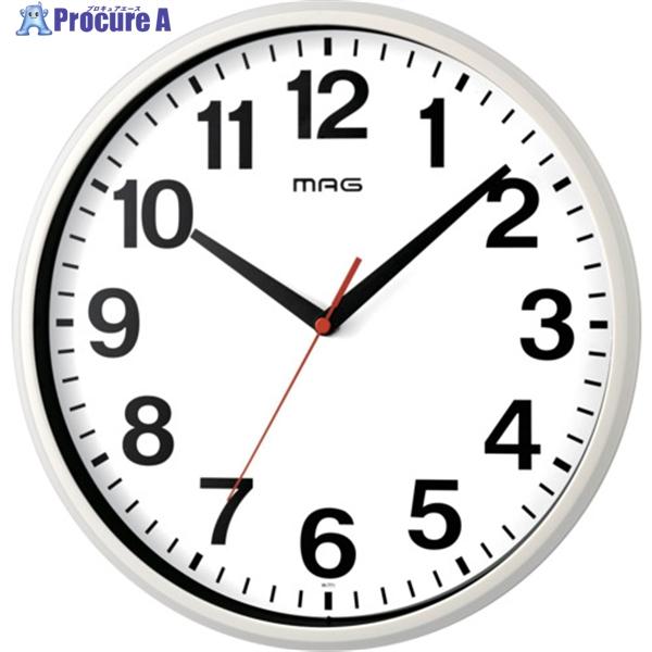 他サイト： MAG 掛け時計 アナログ シューレ 静音 連続秒針 ホワイト 直径29cm W-771WH-Z  ▼659-0979 W-771 WH-Z  1個の商品画像