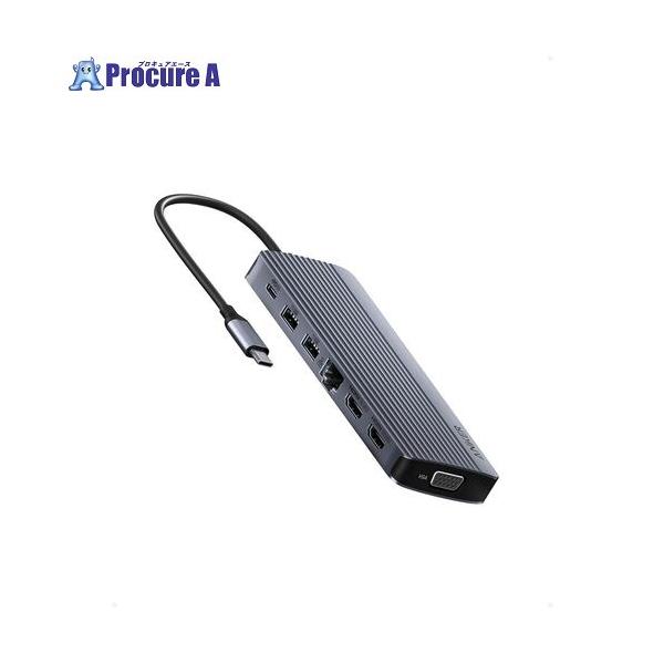 Anker USB-C ハブ (14-in-1, Triple Display) 4K(60Hz) HDMI 1080p VGA 100W USB PD対応 5Gbps 高速データ転送 USB-C USB-A MacBook Pro/Air 他
