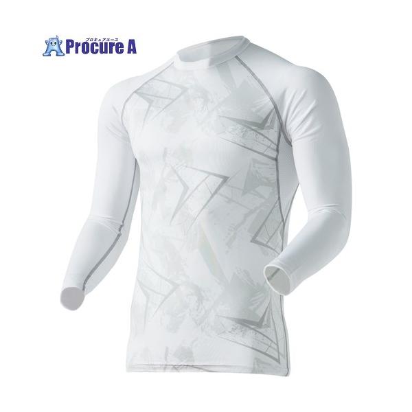 他サイト： おたふく BT冷感・消臭パワーストレッチ 長袖クルーネックシャツ カモフラ×ホワイト S  ■▼690-7030 JW-623-85-S  1枚の商品画像