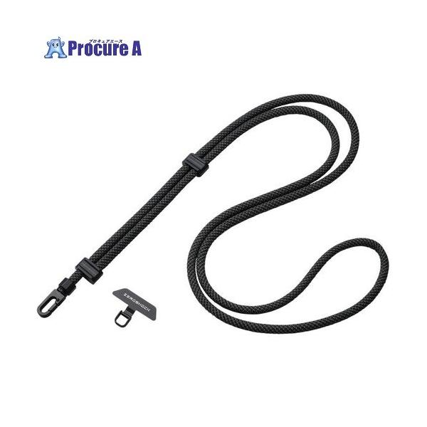 ELECOM �X�}�z�V�����_�[�X�g���b�v ZEROSHOCK �X�e�����X�X�g���b�v�z�[���V�[�g�t�� �u���b�N  ����739-8493 P-STSDH1ZEROBK  1�{ ���i�摜