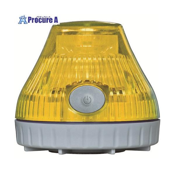 NIKKEI ニコPOT VL08B型 LED回転灯 80パイ 黄 ▽818-3288 VL08B-003DY