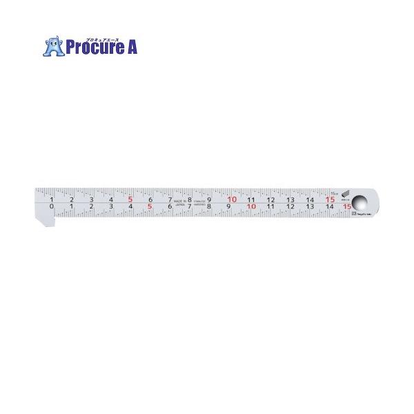 他サイト： SK フック付スケール 快段目盛 15cm 150mm  ▼818-3434 FS-15KD  1個の商品画像