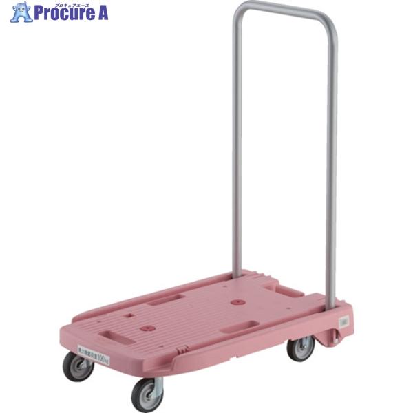 ●均等荷重(kg)：100●色：ピンク●長さ(mm)：600●幅(mm)：390●高さ(mm)：125●ハンドル高さ(mm)：790●キャスター径(mm)：75●適合ストッパー：KW-GJS、MP-6039NFB