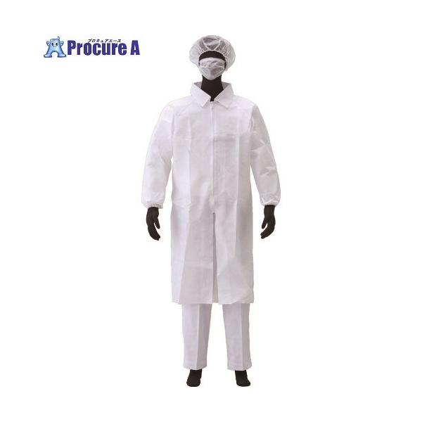 ●色：白●サイズ：L●適合身長(cm)：160〜176●適合胸囲(cm)：84〜100●箱入数(着)：50●タイプ：白衣