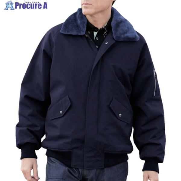 ミドリ安全 防寒 綿 パイロトジャンパー ネイビー M □▽821-9634 PJ17
