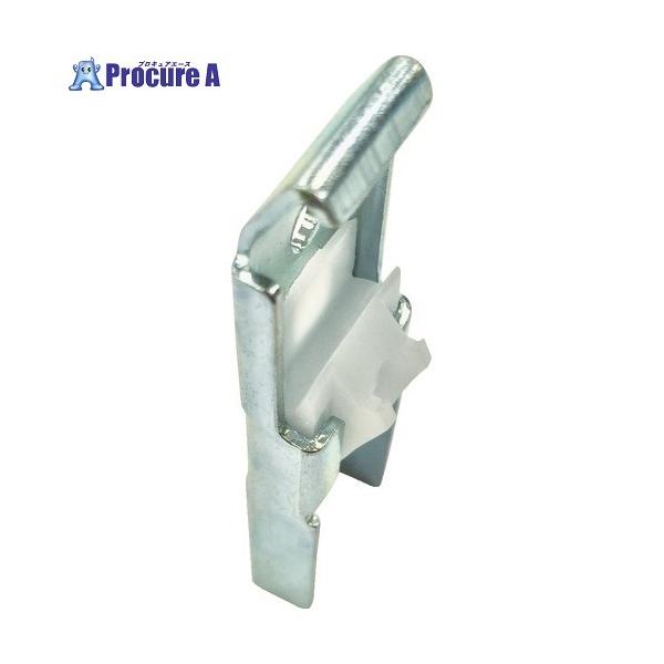 ●品名：天井付けシングル 共通●適合レール：ニューデラック●寸法(mm)：18×8×57●長さ(mm)：57●高さ(mm)：8●幅(mm)：18●製造国：インドネシア●材質：スチール