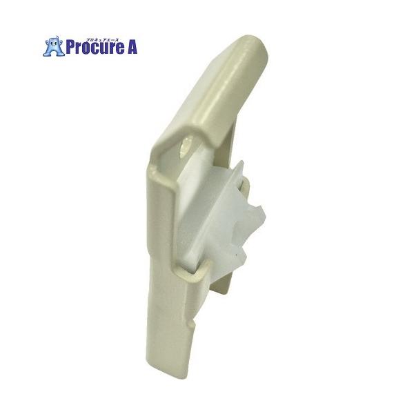 ●品名：天井付けシングル　Wホワイト●適合レール：ニューデラック●寸法(mm)：18×8×57●長さ(mm)：57●高さ(mm)：8●幅(mm)：18●材質：スチール●製造国：インドネシア