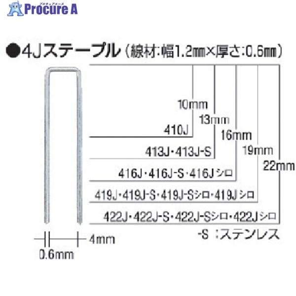 マックス（MAX） タッカ用ステンレスステープル 肩幅4mm 長さ10mm 5000