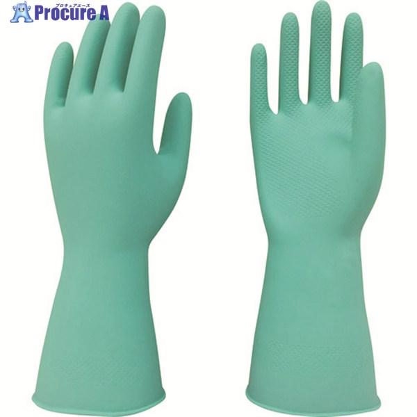 トワロン 天然ゴム手袋 天然ゴム中あつ手 グリーン M  ▼857-1463 229-M  1双