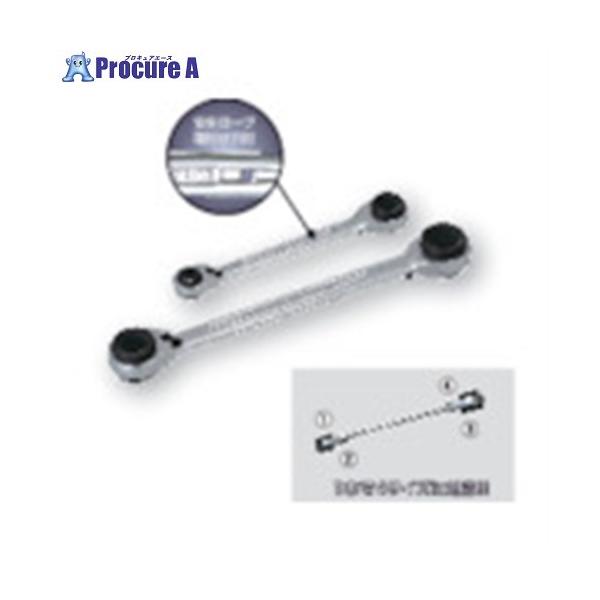 他サイト： TONE 4ウェイラチェットめがねレンチ 対辺寸法14×17×18×19mm  ■▼864-2843 RMW-1419HP  1本 ●YA513の商品画像