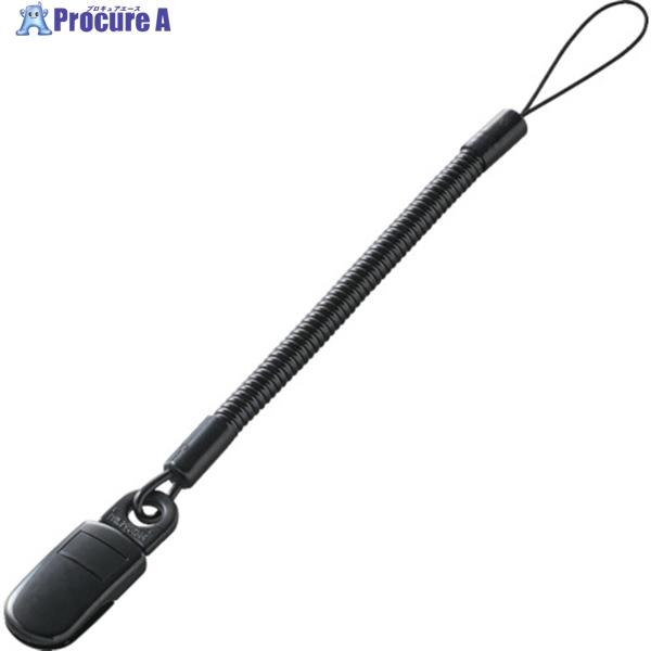 ELECOM �X�}�[�g�t�H���p�N���b�v(����)�X�g���b�v 50cm �u���b�N  ��864-3824 P-STCP50BK  1�� ���i�摜
