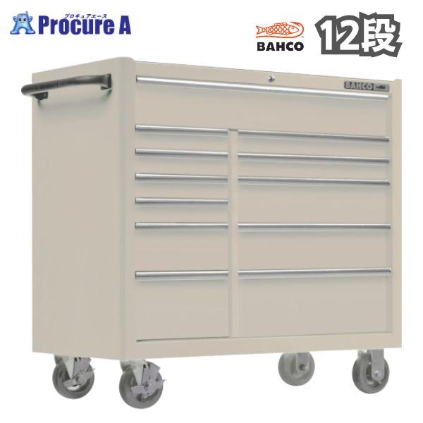 BAN-ZI ポーチ付 バーコ キャビネット 12段 複合2列 ロールキャブ 白