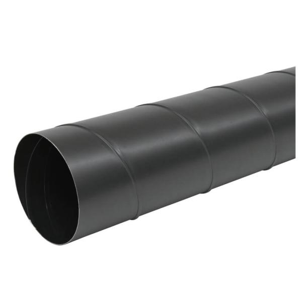 スパイラルダクト 黒 300Φ 2M直管 黒ZAM 黒色鋼板 フカガワ : E