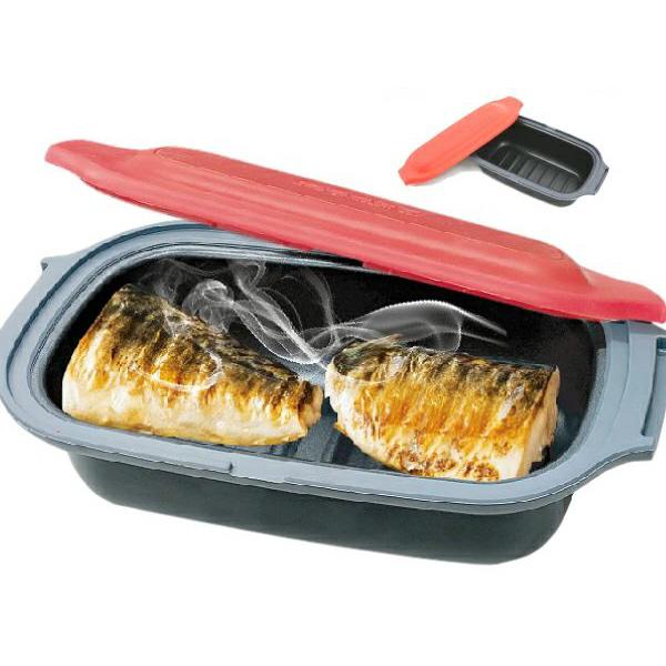 電子レンジ 調理器 レシピ 魚焼き器 Modere 電子レンジ調理器 レッド
