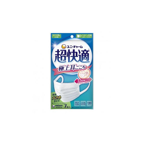 超快適マスク プリーツタイプ やや大きめ 7P 500-580019-00