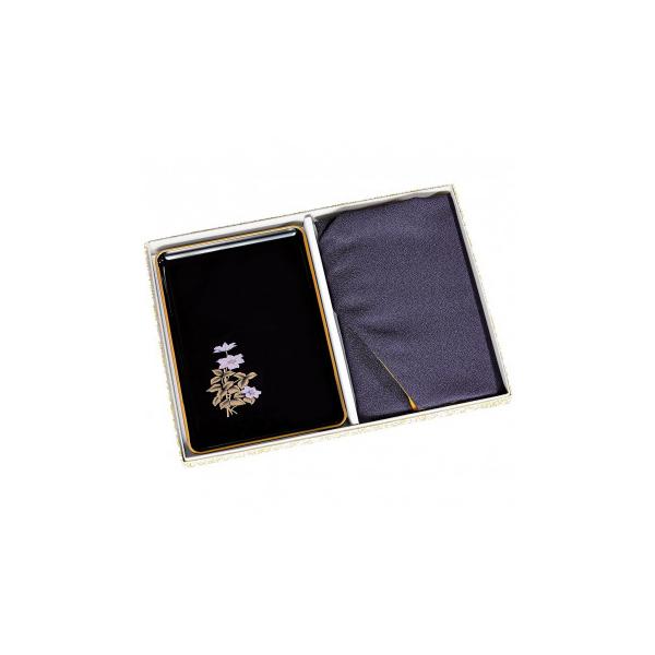 【送料無料】ポケットふくさセット紫色のふくさと名刺盆のセットです。【あすつく対象外商品】【お取り寄せ商品、4〜7営業日前後で発送予定】