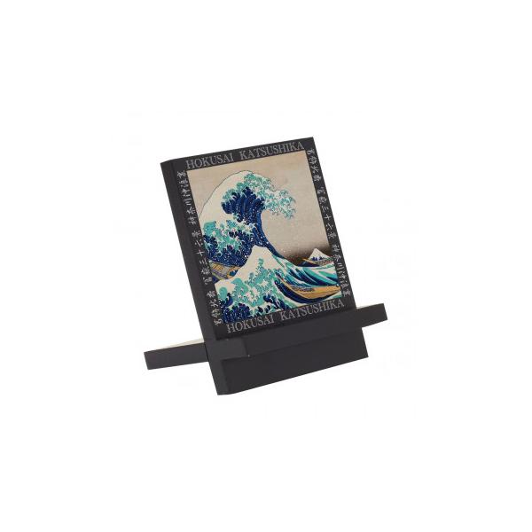 ユーパワー 名画木製イーゼルアート 葛飾北斎「神奈川沖浪裏」 EA-00817