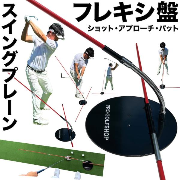 フレキシ盤【スイングプレーン アプローチ パット 万能練習器】（発送方法A:郵便クリックポスト発送）ゴルフ スイング練習器具 爆買