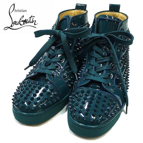 洗浄済み クリスチャン・ルブタン Spikes スパイク ハイカット