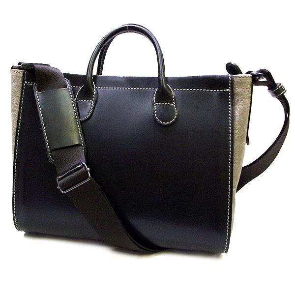 超美品 TIP ZONE ティップゾーン ハンド ショルダー バッグ レザー 黒  