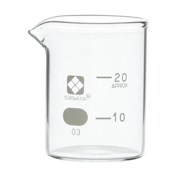 柴田科学 010020-20A ビーカー 目安目盛付 20mL
