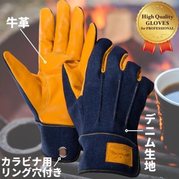 ��Ɨp��� ������� DIY��� �L�����v��� ���j��H �f�j�� ���v �A�E�g�h�A��� �yDM-01 �f�j�~�X�g�z PROHANDS �x�m�O���[�u �v���n���Y ���i�摜1