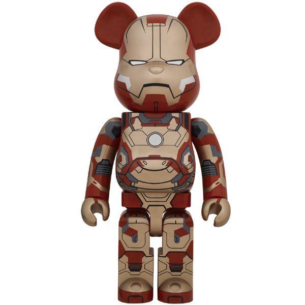 MEDICOM TOY - 即日発送可能　ベアブリック　アイアンマン　1000％ MEDICOM TOY（メディコム・トイ） BE@RBRICK IRON MAN MARK XLII（42
