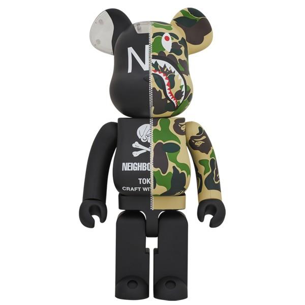 MEDICOM TOY - APE× NEIGHBORHOOD BE@RBRICK 1000％ 新品 MEDICOM TOY（メディコム・トイ） A BATHING APE(R) × NEIGHBORHOOD(R