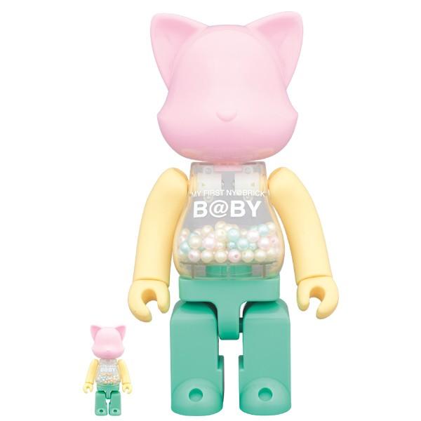 MEDICOM TOY - MY FIRST NY R BE@BRICK 100％ &amp; 400％ 2個セット NY@BRICK MY FIRST NY@BRICK B@BY FOREST GREEN Ver. 100