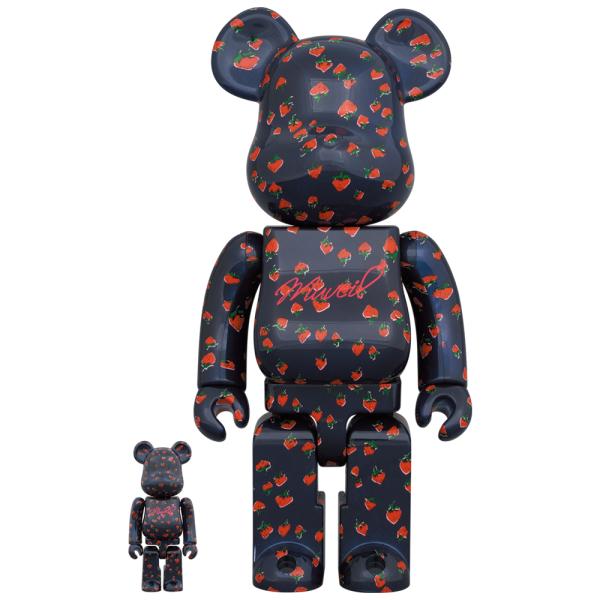 BE@RBRICK MUVEIL "Strawberry Pattern" 100 &amp; 400