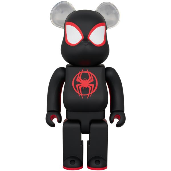その他 MEDICOM TOY - BE@RBRICK SPIDER-MAN BLACK Bearbrick-x-Marvel-Spider-Man-
