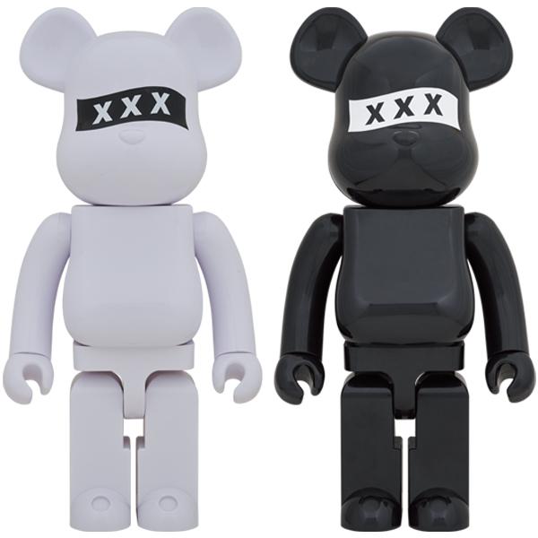 MEDICOM TOY BE@RBRICK GOD SELECTION XXX 1000％ WHITE／BLACK