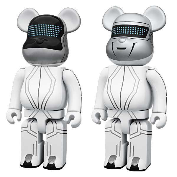BE@RBRICK Medicom 400% – Daft Punk Tron Legacy – Lot De 2 Figurines