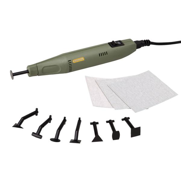 【商品概要】サイズ:全長約220mm、巾28.5mm重量:200g材質:ナイロン樹脂電源:100V、50/60Hz狭い箇所用小型サンダー【商品説明】【商品詳細】ブランド：プロクソン(PROXXON)商品種別：サンダー商品名：プロクソン(PR...