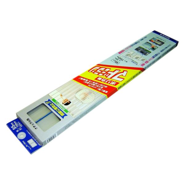 【商品概要】カラー:ナチュラル入数:10枚入サイズ:長さ700×幅55mm材質:ポリカーボネート・アクリル系両面テープ使用方法:付属の強力粘着テープを使って窓の格子に貼り付けて、部屋の中が見えないようにする。特長:採光性もあり、風も通す目か...