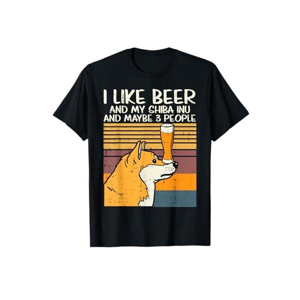 【商品概要】Grab this Beer Shiba Inu 3 People T-Shirt for your mom, dad, husband, wife, boyfriend or girlfriend! It's the perf...
