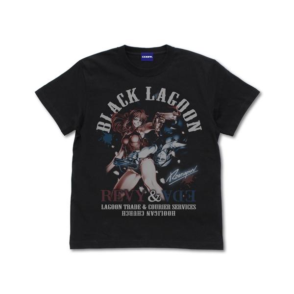 【送料無料対象商品】コスパ ブラック・ラグーン レヴィ＆エダ Tシャツ BLACK【ネコポス/ゆうパケット対応】【9月再販予定 予約商品】