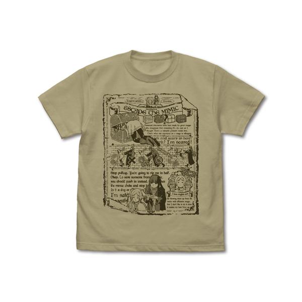 【送料無料対象】コスパ 葬送のフリーレン フリーレン＆フェルン ミミック脱出 Tシャツ SAND KHAKI【ネコポス/ゆうパケ対応】【7月再販予定 予約商品】