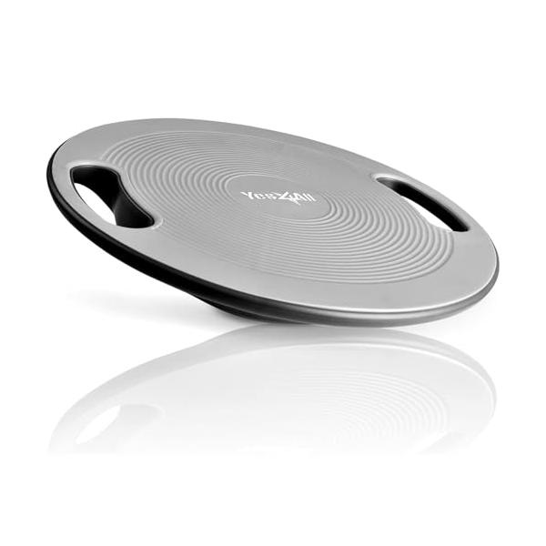 【商品概要】【仕様】直径 : 40cm、素材:?プラスチック、耐荷重:136kg、360度回転。体幹を動かすことができるので、横から横へ、前から後ろへ、様々な動きに対応できます。【滑り止め表面】バランスボードは、耐久性のある高品質のプラスチ...