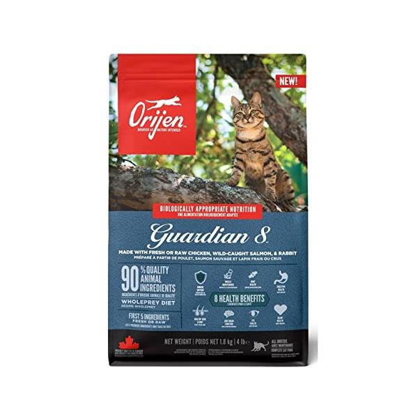 【商品概要】粗たんぱく質 40%、脂肪分 18%、粗灰分 9％、粗繊維 4％、水分 10%、カルシウム 1.4%、リン 1.1％、マグネシウム 0.1％、タウリン 0.1％、オメガ6脂肪酸 3.0％、オメガ3脂肪酸 1.2％、DHA 0.3...