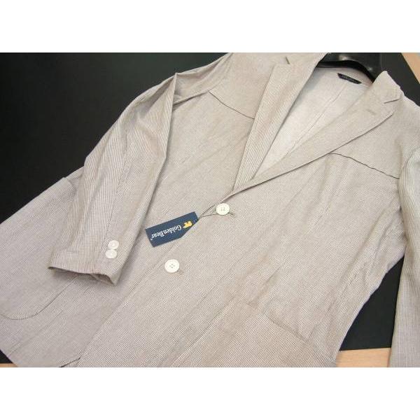ゴールデンベア Golden Bear メンズ L ジャケット 麻混 ベージュ ストライプ Prok 通販 Yahoo ショッピング