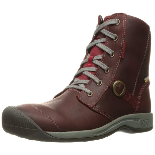 レディース レザー Keen 23 スノーブーツ ウィンターブーツ Reisen Zip レザー レッド キーン Prokのキーン Us6 Wp Fg Prok 送料無料 即納返品ok の