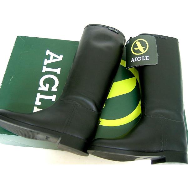 エーグル AIGLE START S キッズ レインブーツ 30 ラバー 雨雪 ブーツ スノー 長靴 ブラック 18 18.5 19 86919