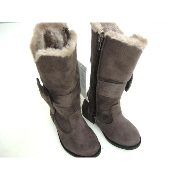 ○新品 15cm BdeR べべBEBE ファーロングブーツ リボン付 女児 女の子