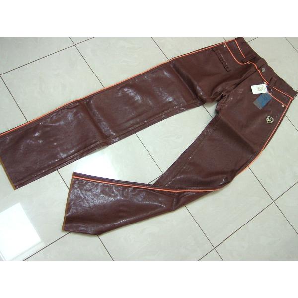 Russeluno（ラッセルノ） メンズ S パンツ レザー ブラウン : PROK
