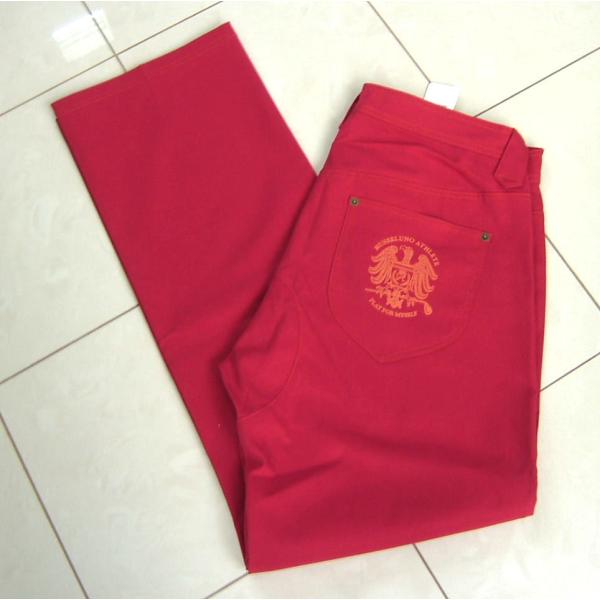 Russeluno（ラッセルノ） メンズ XL 6 ゴルフ パンツ レッド スカル