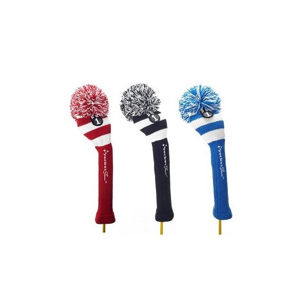 Rocket Tour Flags &amp; Limited Edition Knit Pom Pom Driver Head Cover ���P�b�g�c�A�[ �t���b�O&amp;���~�e�b�h �j�b�g �h���C�o�[�p �w�b�h�J�o�[